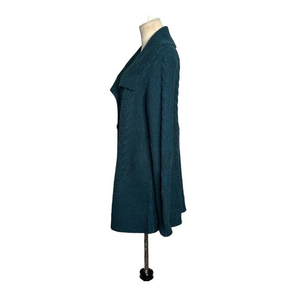 St. John’s Bay green long sleeves button cardigan sweater size Large - Picture 9 of 10